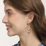 Aretes Grandes Trendy Circle Dorado – miniatura