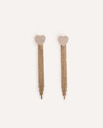Aretes Largos Trendy Love Shine Dorado – miniatura 2