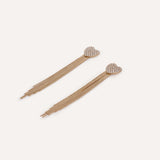 Aretes Largos Trendy Love Shine Dorado – miniatura