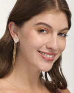 Aretes Largos Trendy Love Shine Dorado – miniatura 1