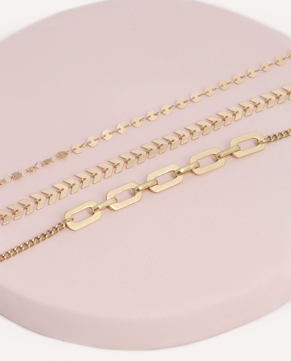 Set Pulseras Trendy Eternas Dorado – vista 2