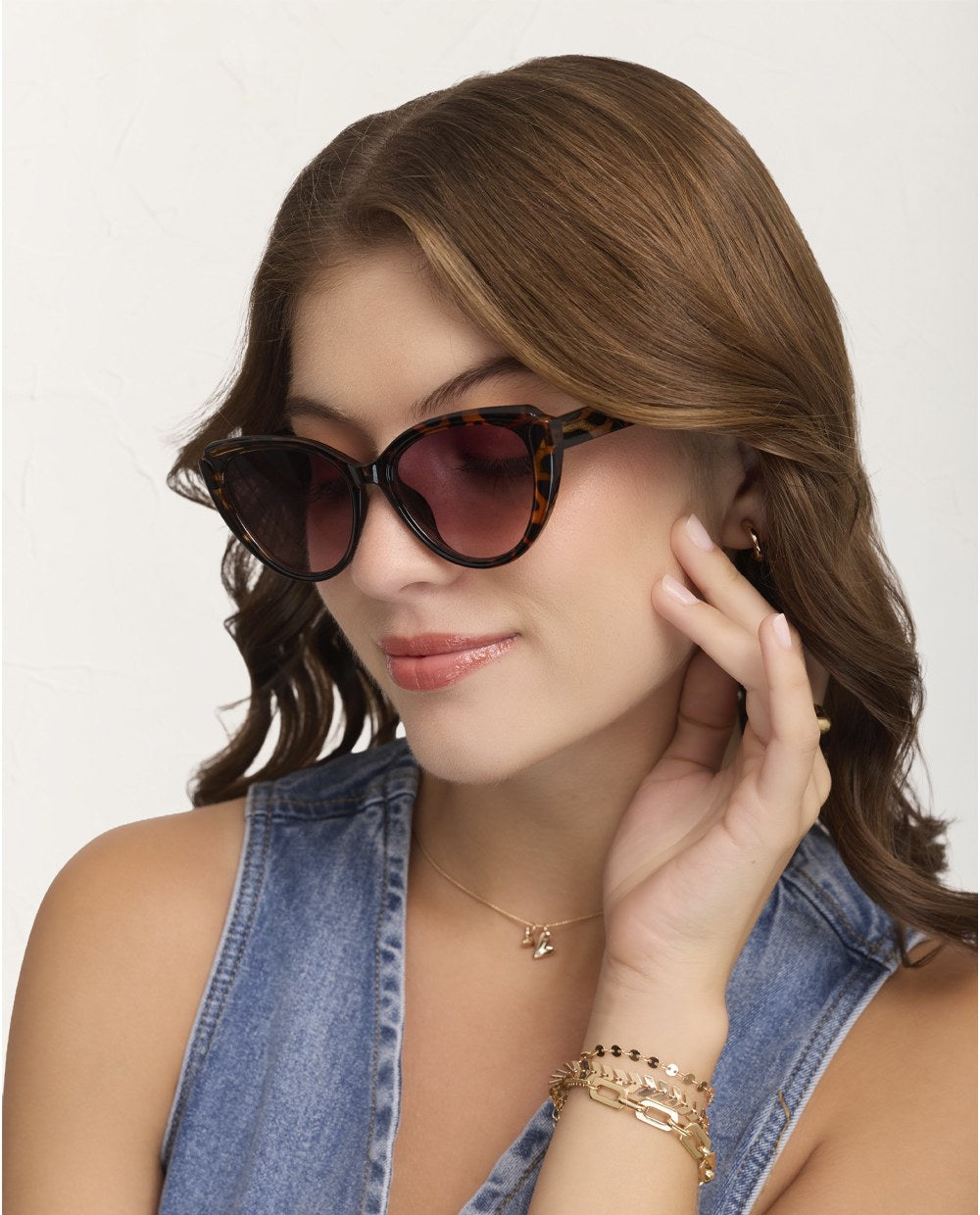 Lentes de Sol Cat Eye Animal Print