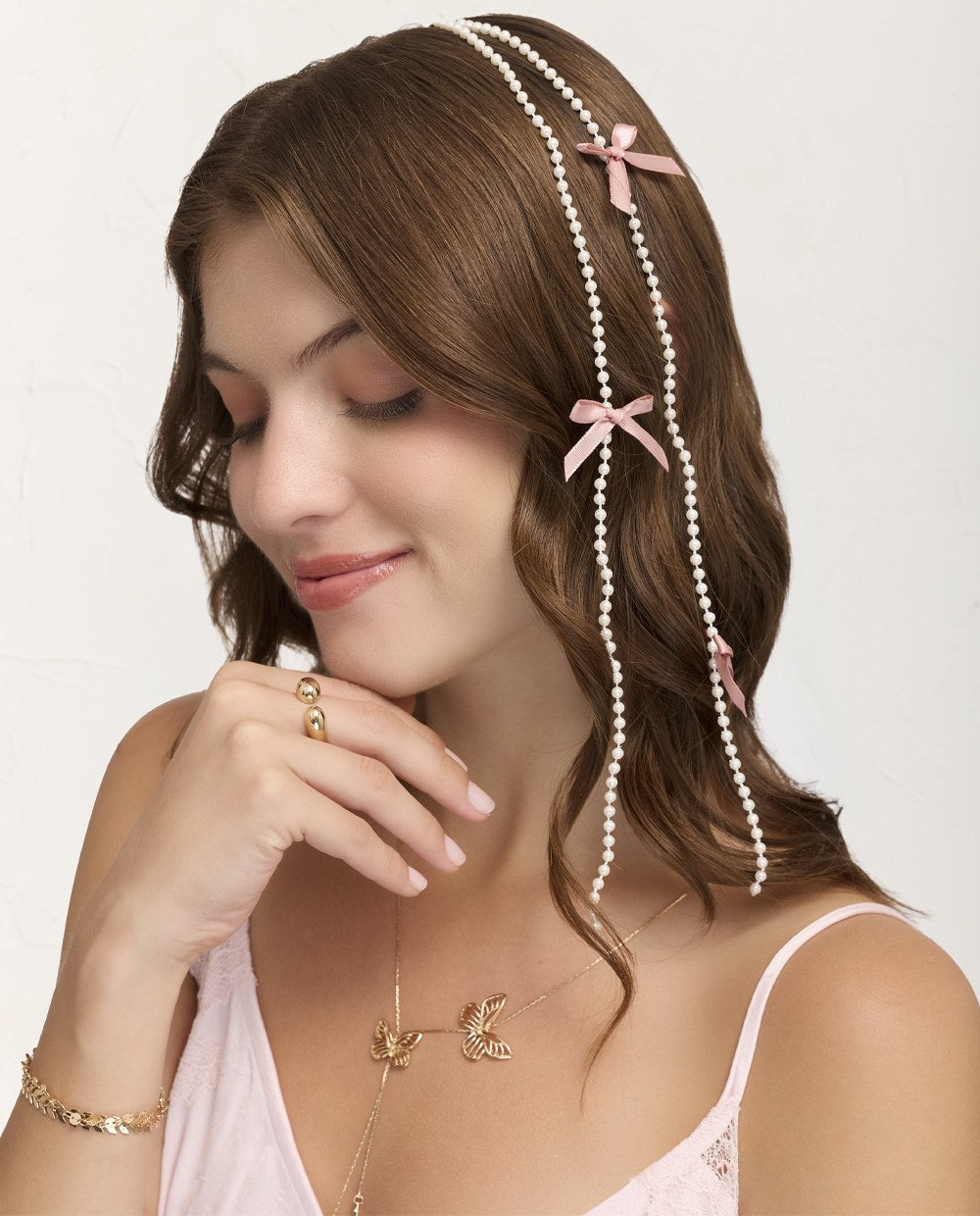 Clip Cadena para Cabello Lazos