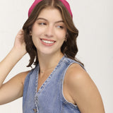 Vincha Diadema Velvet Glam Fucsia – miniatura
