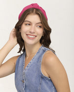 Vincha Diadema Velvet Glam Fucsia – miniatura 4
