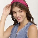 Vincha Diadema Velvet Glam Fucsia – miniatura