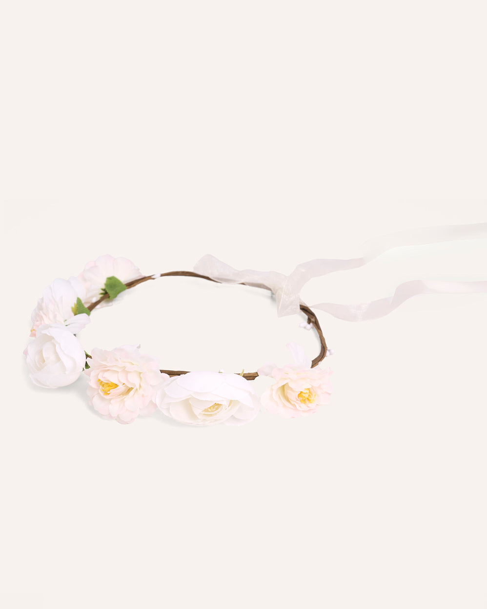 Vincha Corona de Flores Blancas – foto 2