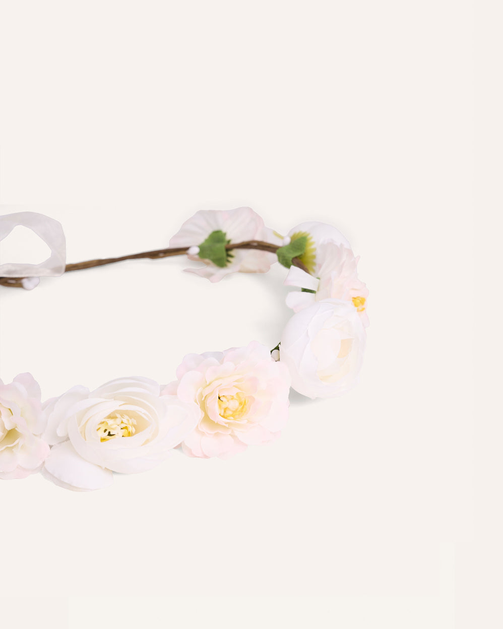 Vincha Corona de Flores Blancas – foto 3