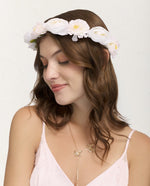 Vincha Corona de Flores Blancas – miniatura 1