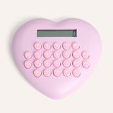 Calculadora en Forma de Corazón Lila – miniatura