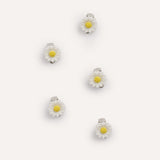 Mini Clips Diseño de Flor Blancas – miniatura