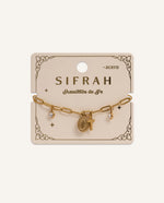 Pulsera de Acero Inoxidable Amuletos de Fe Dorado – miniatura 1