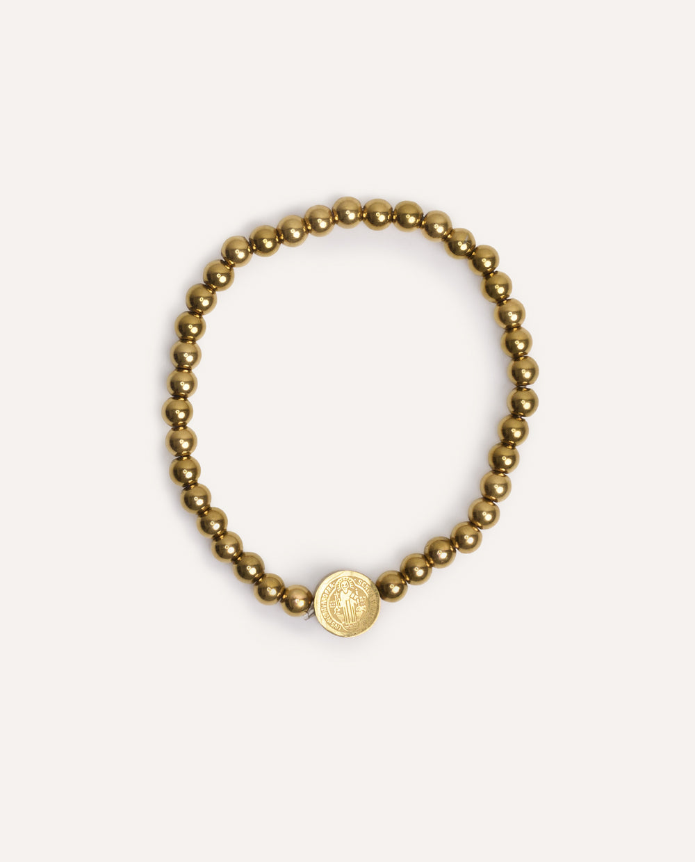 Pulsera de Acero Inoxidable Amuletos de Fe Dorado – foto 4