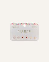Set Aretes Premium Bañado en Oro Dorado