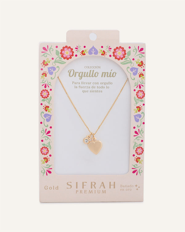 Collar Premium Bañado en Oro "Orgullo Mío" Dorado