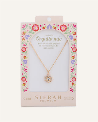 Collar Premium Bañado en Oro "Orgullo Mío" Dorado