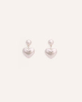 Aretes Premium Bañado en Plata Corazón