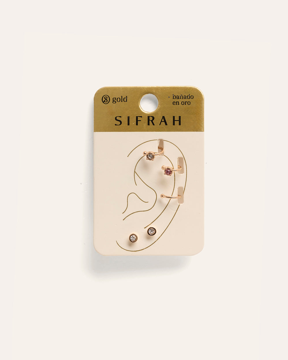 Set Earcuff Premium Dainty Dorado – vista 2