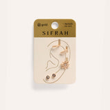 Set Earcuff Premium Shine Dorado – miniatura