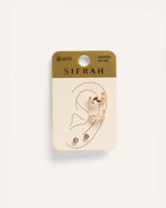 Set Earcuff Premium Leaves Dorado – miniatura 2