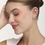 Set Earcuff Premium Bañado en Plata Fine – miniatura