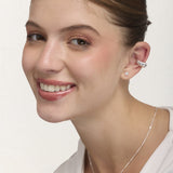 Set Earcuff Premium Bañado en Plata Chunky – miniatura