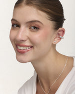 Set Earcuff Premium Bañado en Plata Chunky – miniatura 1