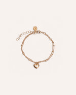 Pulsera Premium Bañado en Oro Heart Dorado – miniatura 1