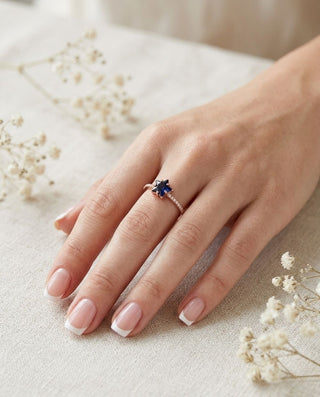 Anillo Bañado en Oro Premium Zircón Estrella Dorado
