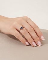 Anillo Bañado en Oro Premium Zircón Estrella Dorado