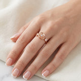 Anillo Regulable Moda Flor Dorado