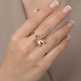Anillo Regulable Premium Aura Bloom Dorado