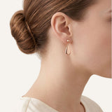 Aretes Premium Aura Shell Dorado