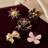 Broche Moda Mariposa Rosa