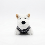Llavero Pets Peluche Perrito Con Chompa Blanco