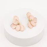 Maxi Aretes de Flor Rosa