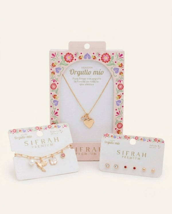 Collar Premium Bañado en Oro "Orgullo Mío" Dorado