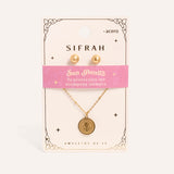 Set Collar + Arete de Acero Inoxidable San Benito Dorado