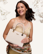 Pañuelo con Broche Primavera Beige